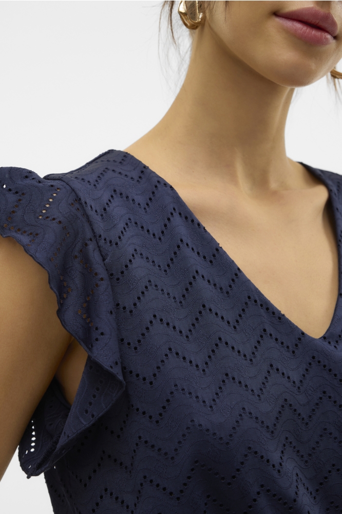 VMTHAS SL SHORT V-NECK DRESS JRS GA 10328126 NAVY BLAZER